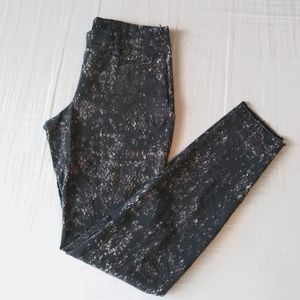 Theory Skinny Pants Black Beige purple Size 0